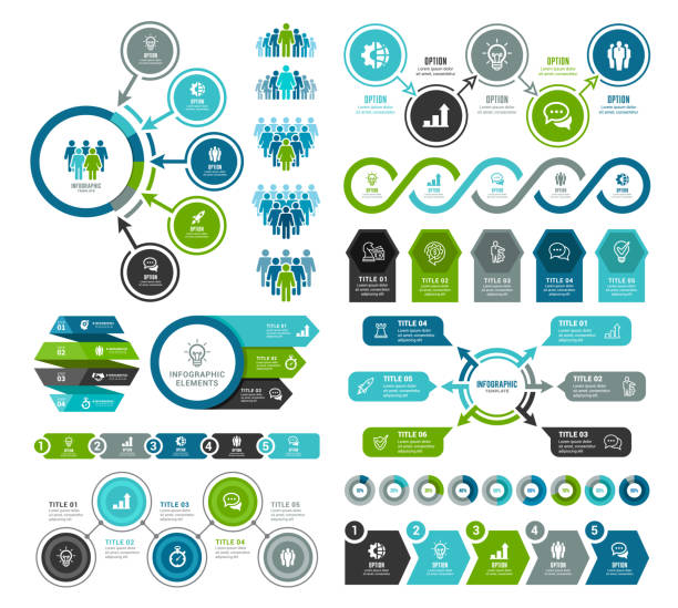 Components Inforgraphic Five Infographic Arrow Illustrations, Royalty-Free Vector Graphics ...