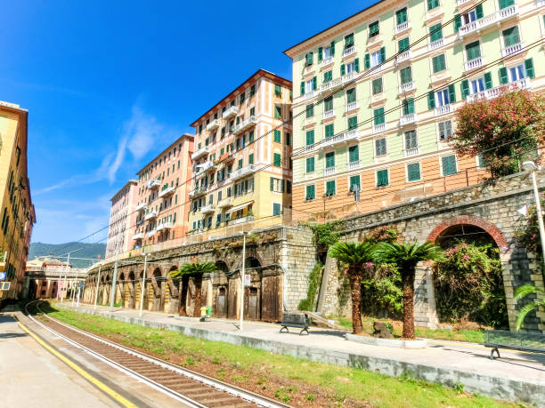 istock Camogli train station at Italy 1199718412