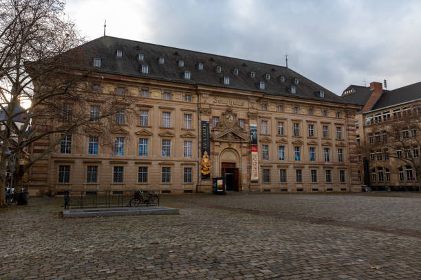 Mannheim, Germany - Jan 12th 2020: Zeughaus museum in Mannheim has big collection of items telling story of city history.
