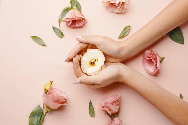 istock Close-up beautiful sophisticated female hands 1199724615