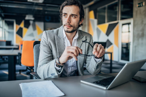 istock Businessman working on laptop 1199728533