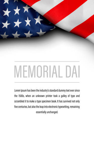 American flag isolated on black backgroun