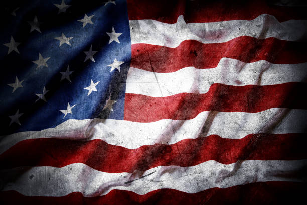 istock Grunge American flag 1199731543