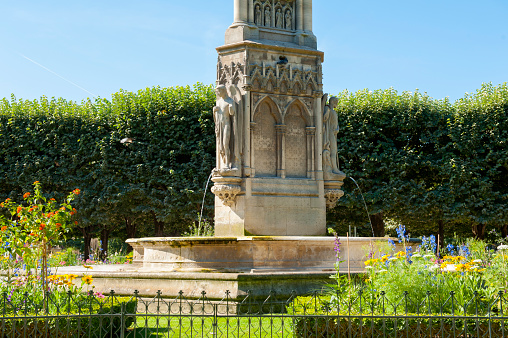 The fountain of the Virgin near Notre Dame de Paris