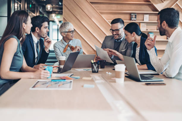 istock Senior management team on a meeting 1199741215