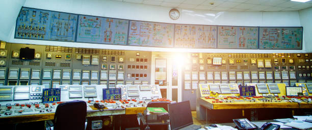 istock Industrial control panel at the energy plant. 1199743231