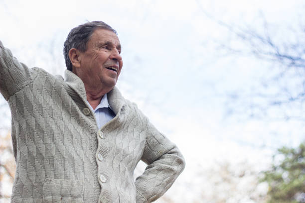 istock Portrait of senior man smiling 1199743908
