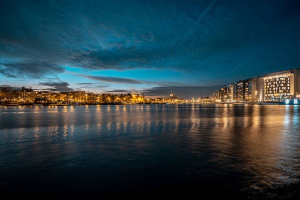 istock Amsterdam skyline shortly after sunset (the Netherlands) 1199745238