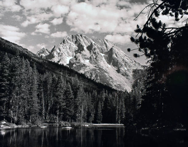 istock lake in black and white 1199746336