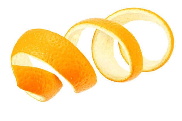 istock fresh orange peel isolated on white background 1199749912