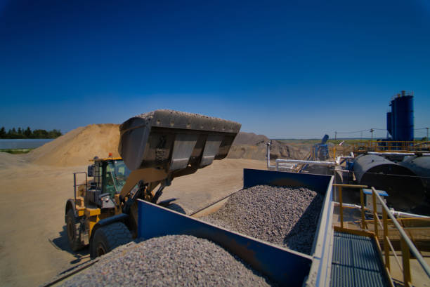 istock Carriage on loading with crushed stone. transportation of bulk materials. Career or quarry 1199751145