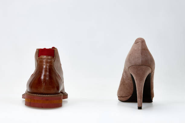 Man and woman shoe from behind