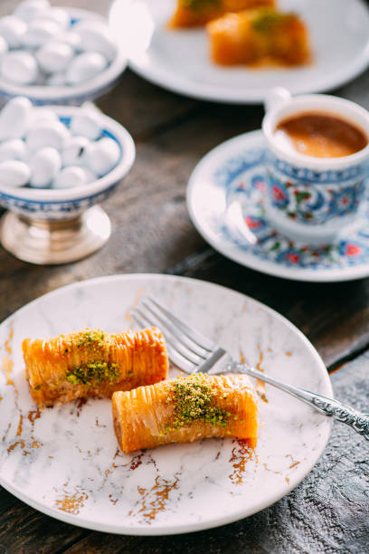 Traditional Turkish Baklava and Coffee