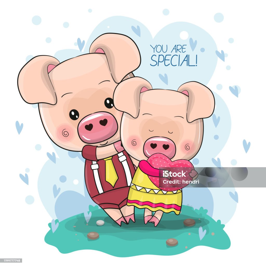 Ilustración de Dos Lindos Cerdos De Dibujos Animados En Un Fondo De Corazón y más Vectores Libres de Derechos de Abrigo - iStock Ilustración de Dos Lindos Cerdos De Dibujos Animados En Un Fondo De Corazón y más Vectores Libres de Derechos de Abrigo - iStock