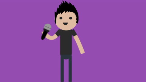 Animation Of Singer Announcer Audio Dubbing Dancer And Actor Stock Video -  Download Video Clip Now - iStock