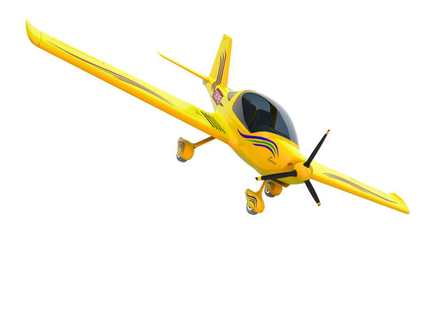 istock Plane for driving in the sky 3d render on white background no shadow 1199781644