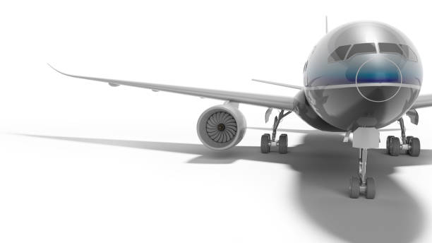 istock Aviation passenger plane isolated 3d render on white background with shadow 1199781657