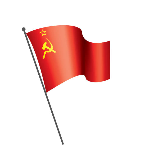 istock The red flag of the USSR. Vector illustration on white background 1199785076