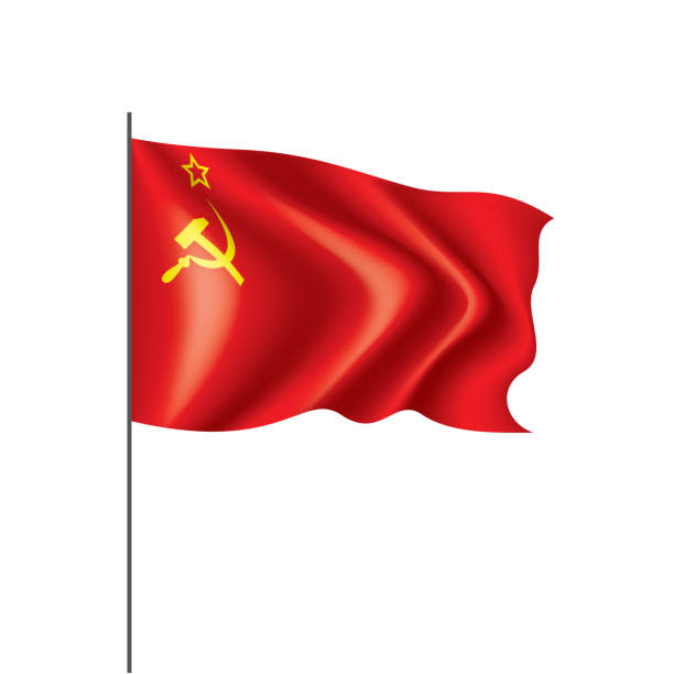 istock The red flag of the USSR. Vector illustration on white background 1199785078