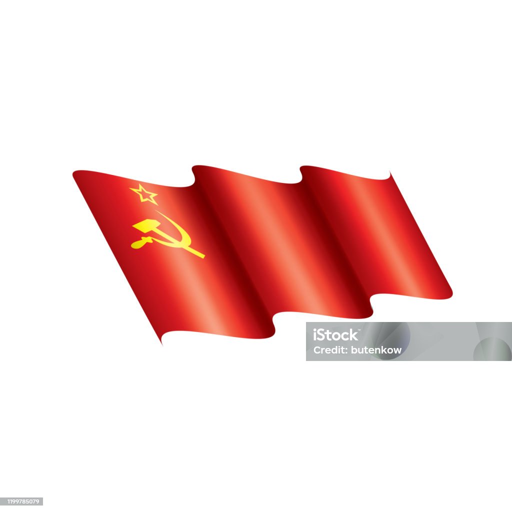 Lá Cờ Đỏ Của Liên Xô Hình Minh Họa Vector Trên Nền Trắng Hình minh ...