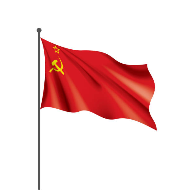 istock The red flag of the USSR. Vector illustration on white background 1199785081