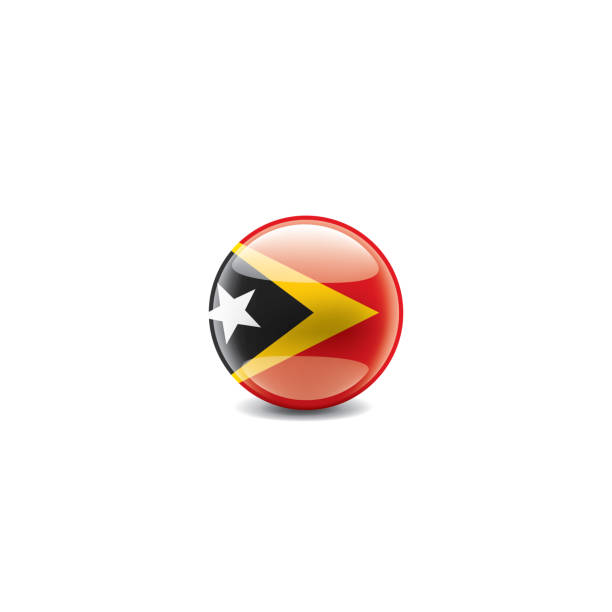 east timor flag, vector illustration on a white background east timor national flag, vector illustration on a white background leste stock illustrations