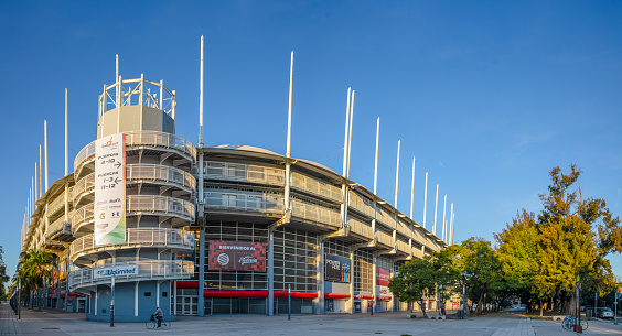 Amsterdam, Netherlands: April 12th, 2019: Johan Cruijff Arena At Amsterdam The Netherlands\n\nThe Johan Cruyff Arena is the main stadium of the Dutch capital city of Amsterdam and the home stadium of football club AFC Ajax since its opening. Built from 1993 to 1996 at a cost equivalent to €140 million, it is the largest stadium in the country. \nSource: WikiPedia