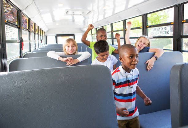 istock Children on school bus 1199800451