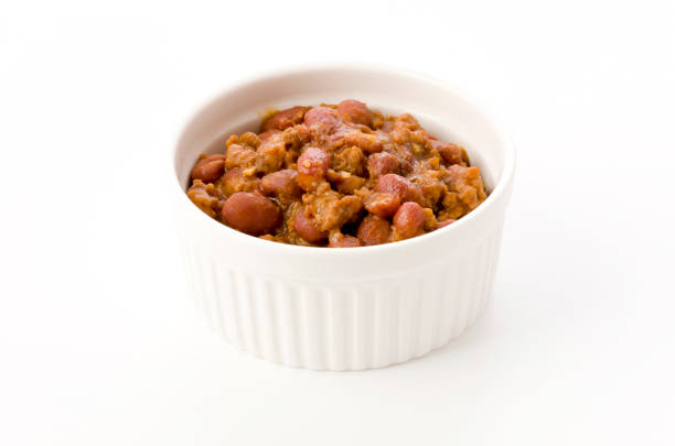 istock Chili con carne in a casserole on white background 1199801571