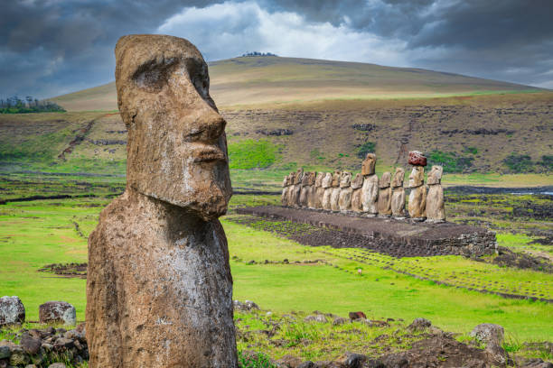 istock Easter Island Ahu Tongariki Travelling Moai Rapa Nui 1199804428