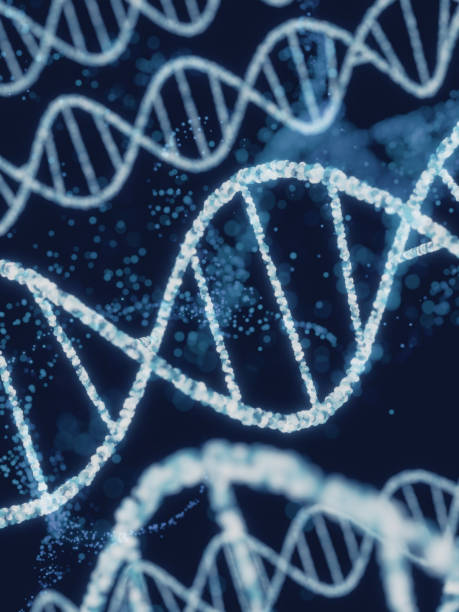 istock DNA 3D Illustration Science Biotechnology. Abstract Background. 1199806550