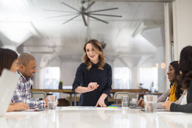 istock Female CEO leading team meeting 1199807881