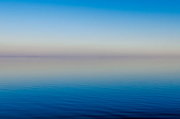 istock Blue Misty sunset over the River with pink horizon. Ukraine 1199808493