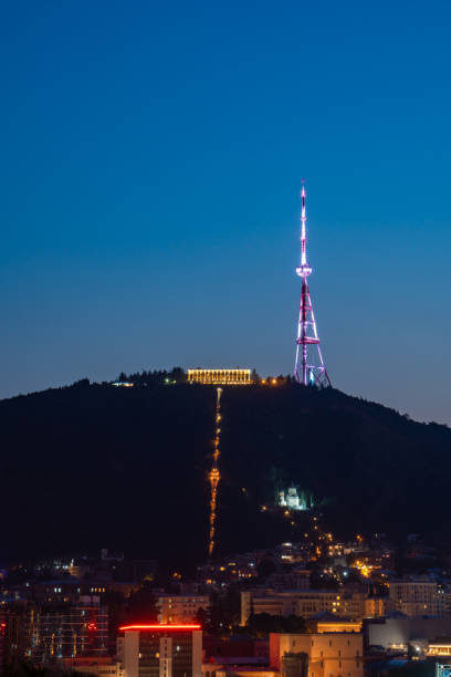 istock TV tower and funicular complex in Mtatsminda Park in the evening. 1199815578