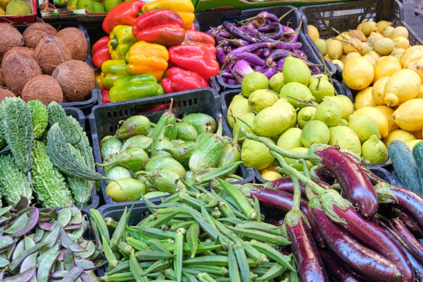 istock Different kinds of vegetables and lemons 1199826455