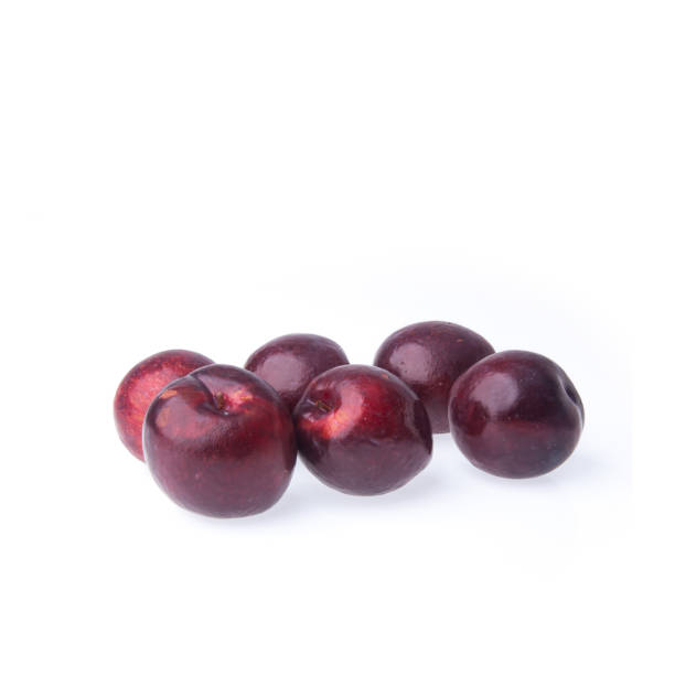 istock Sweet Ripe Plum fruit on a background 1199829490