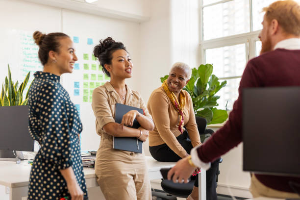 istock Group of Work Colleagues Having a Brainstorming Meeting 1199831122