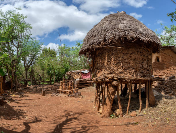 istock fantastic walled village tribes Konso, Ethiopia 1199835538