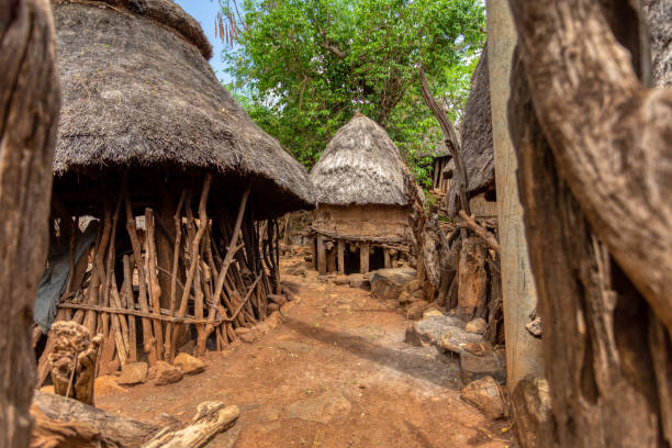 istock fantastic walled village tribes Konso, Ethiopia 1199835546