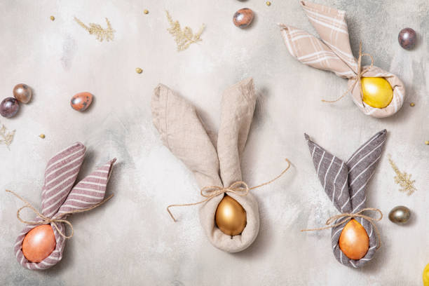 istock Beautiful spring card. Retro wooden background. Festive design. Decorative easter egg. Happy easter concept. 1199836005