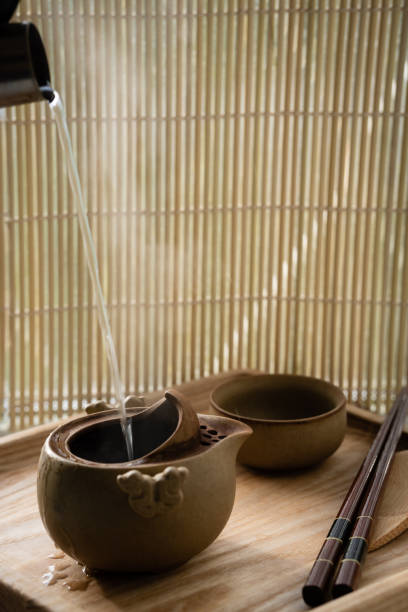 istock Traditional Asian tea ceremony arrangement 1199840897