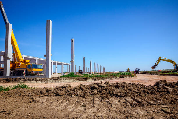 istock View on building site, unfinished concrete edifice 1199841383