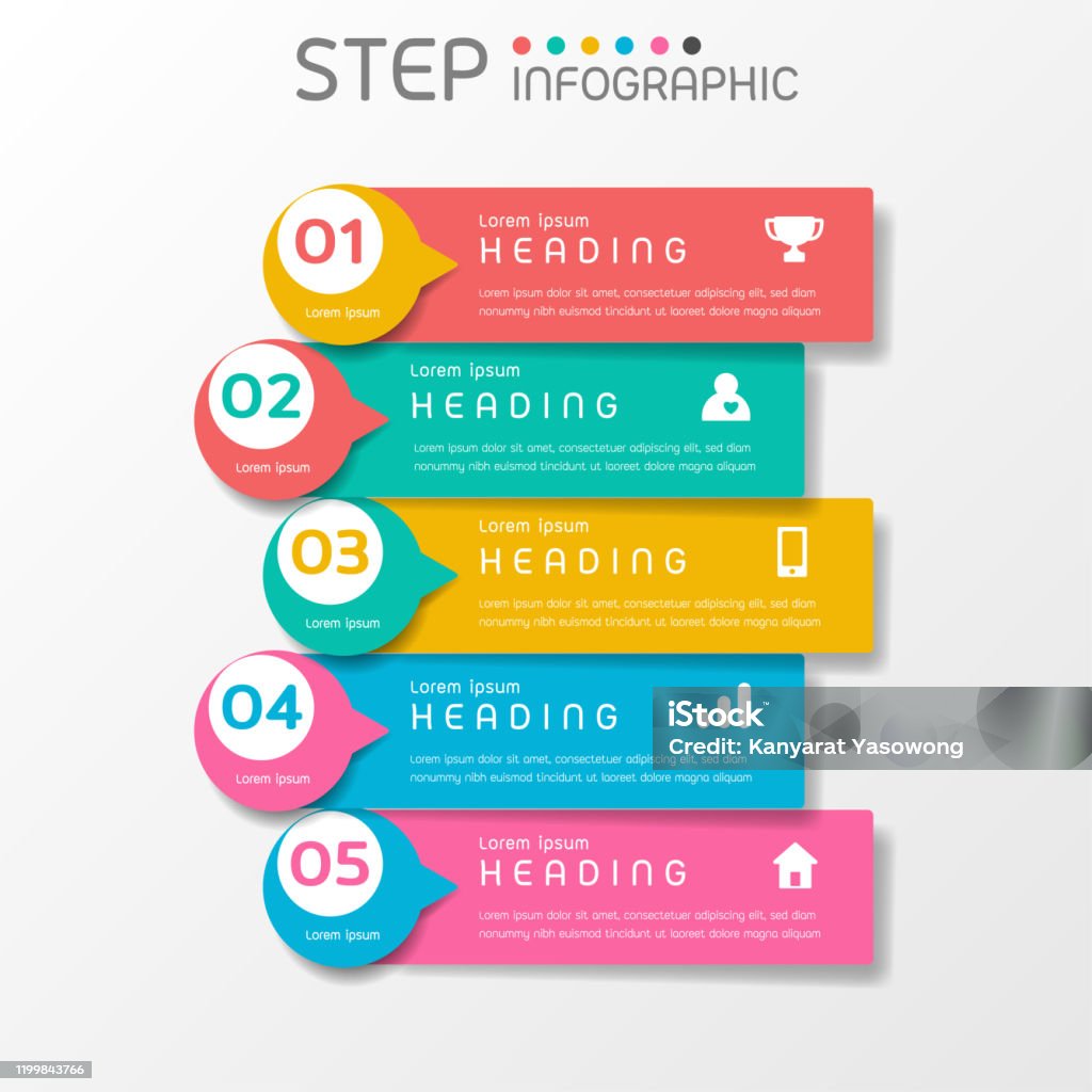 Large Step Visualisation Geometric Shape Elements With Steps Options Milestone Processes Or ...