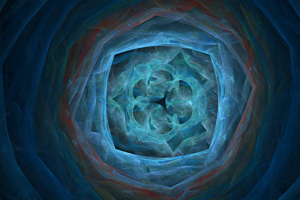 istock Abstract futuristic illustration - tunnel into another dimension. 1199847974