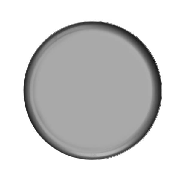istock Metal plate isolated on white 1199849955