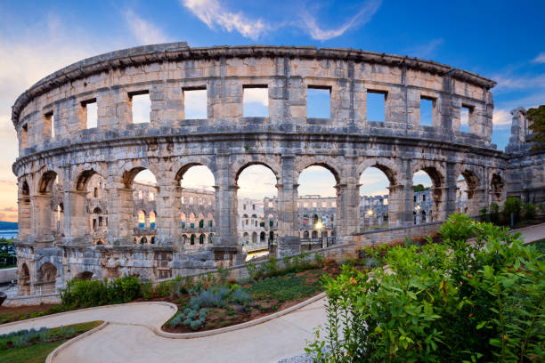 istock Coliseum in Pula, Croatia. 1199850788