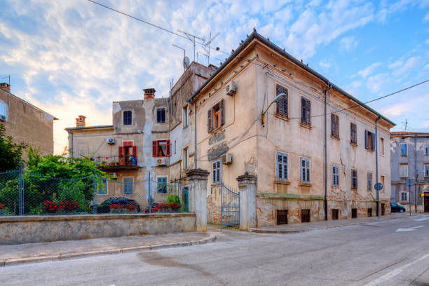 street scene in Pula, Croatia.