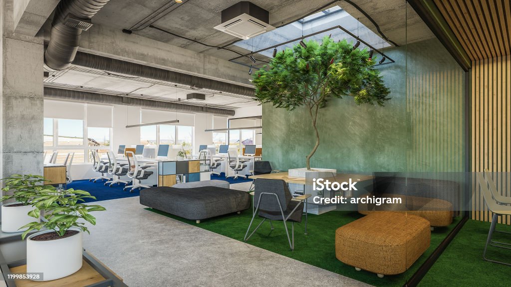 Office Visualization Render Computer Generated Image Of It Office Architectural Visualization 3d ...
