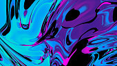 Abstact creative fluid colors backgrounds. Trendy Vibrant Fluid Colors. 3d render