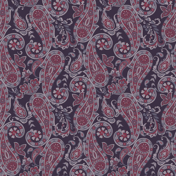 istock Seamless pattern with paisley ornament. Ornate floral decor. Vector illustration 1199860393